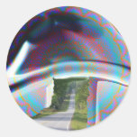 AND THE ROAD GOES ON FOREVER.jpg Round Stickers
