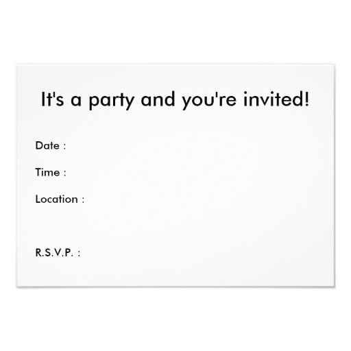 and the winner is! comic speech bubble personalized invitations