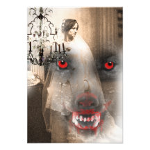 And then he saw the moon Halloween RSVP Personalized Invites