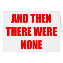 And Then There Were None Cards