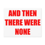 And Then There Were None Postcard