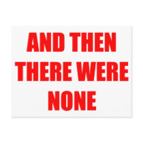 And Then There Were None Postcard