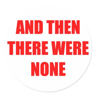 And Then There Were None Stickers by nedgey