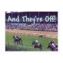 And They're Off! Post Card