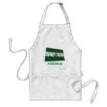 Andalucía waving flag with name apron