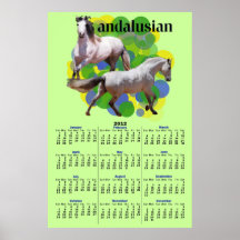 ANDALUSIAN 2012 Calendar Poster