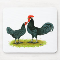 Andalusian Chickens mousepads by diane_jacky Andalusian Chickens mousepads