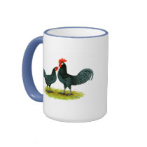 Andalusian Chickens mugs by diane_jacky Andalusian Chickens mugs