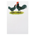 Andalusian Chickens Custom Stationery