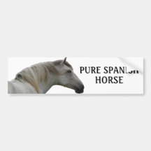 ANDALUSIAN HORSE 2 BUMPER STICKER