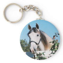 ANDALUSIAN HORSE HEAD KEYCHAIN