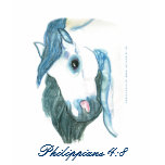 Andalusian Horse Head Philippians 4:8 shirt