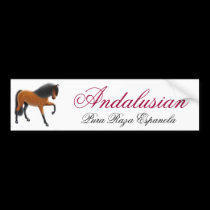 Andalusian Horse Pura Raza Espanola Bumper Sticker bumper stickers
