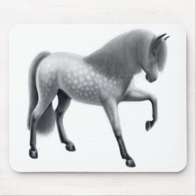 Andalusian Spanish Horse Mousepad by twopurringcats