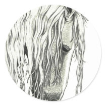 Andalusian True Romantic Horse Stickers