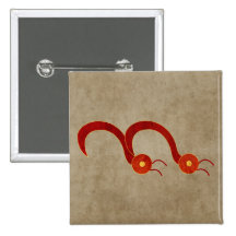 Andean Snake-Bird Pin