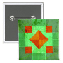 Andean Square Pinback Button