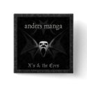 Anders Manga "X's & The Eyes" Button by traumatics Anders Manga "X's & The Eyes" Button