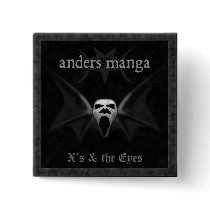 Anders Manga "X's & The Eyes" Button by traumatics Anders Manga "X's & The Eyes" Button