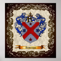 Anderson Coat of Arms Print