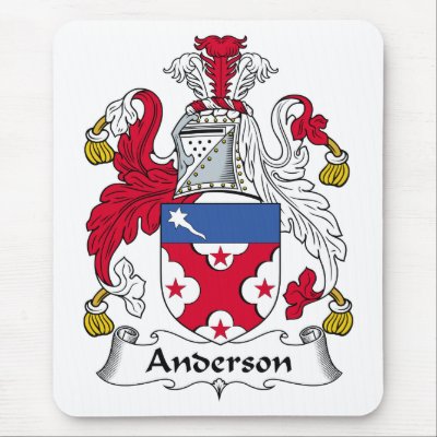 Anderson Family Crest Mousepads by coatsofarms