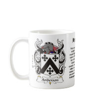 Anderson family Crest on a mug