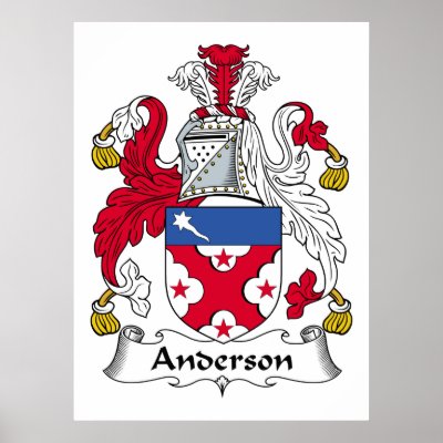 Anderson Family Crest Poster by coatsofarms