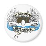 Anderson Just Swim Fridge Magnet