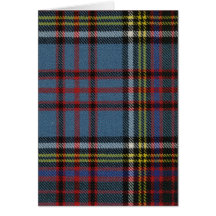 Anderson Modern Tartan Greeting Card