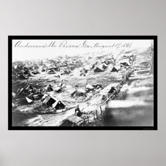 Andersonville Prison, GA 1864 print
