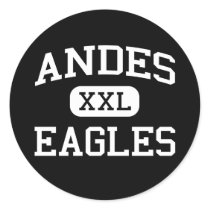 Andes - Eagles - High - Lake Andes South Dakota Round Stickers