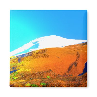Andes Mountain  View #2 Magnet by artbybobbyr