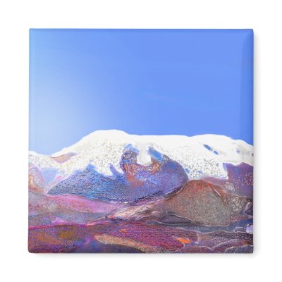 Andes Mountain View Peru #3 Magnets by artbybobbyr