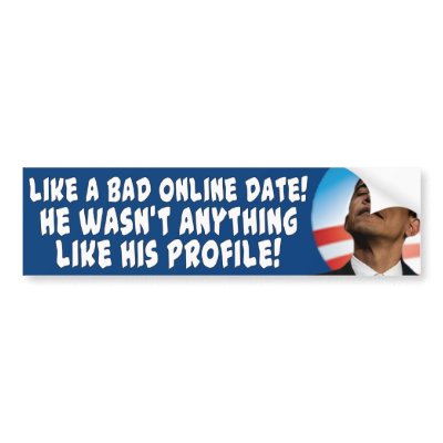Andi Obama Bad Online date Bumper Stickers