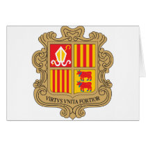 Andorra Coat Of Arms Greeting Cards