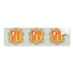 Andorra Coat of Arms detail Bumper Sticker
