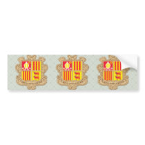 Andorra Coat of Arms detail Bumper Sticker
