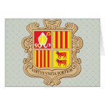 Andorra Coat of Arms detail Greeting Cards