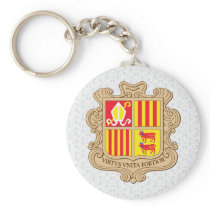 Andorra Coat of Arms detail Key Chain
