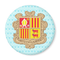 Andorra Coat of Arms detail Fridge Magnet