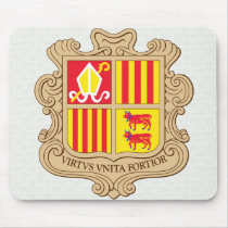 Andorra Coat of Arms detail Mousepads