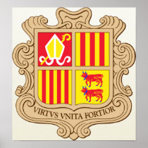 Andorra Coat of Arms detail Posters