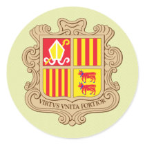 Andorra Coat of Arms detail Sticker