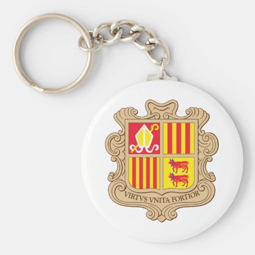 Andorra coat of arms key chains