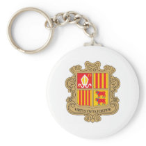 Andorra Coat Of Arms Key Chain