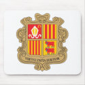 Andorra Coat Of Arms mousepads by teyes143 Andorra Coat Of Arms mousepads