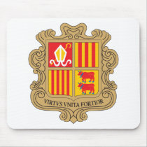 Andorra Coat Of Arms mousepads by teyes143 Andorra Coat Of Arms mousepads