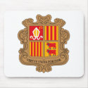 Andorra Coat of Arms Mousepad