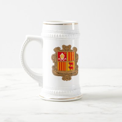 Andorra Coat of Arms Mug by FlagTshirts