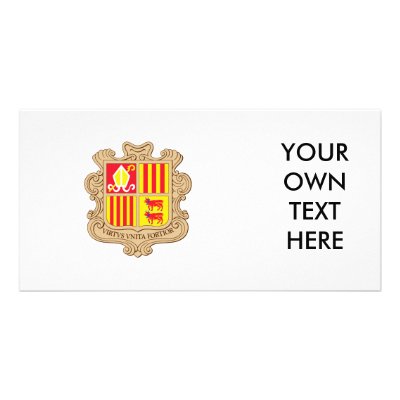 Andorra Coat of Arms Picture Card by flagshirts